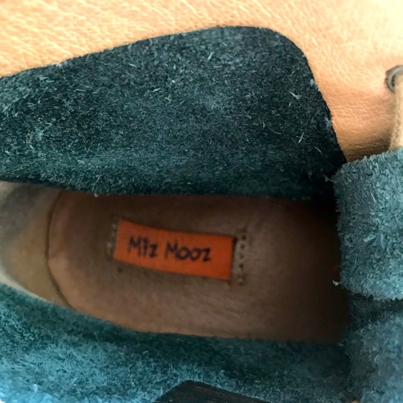 Miz Mooz blue leather lace-up ankle boots size 37 - Picture 7 of 9